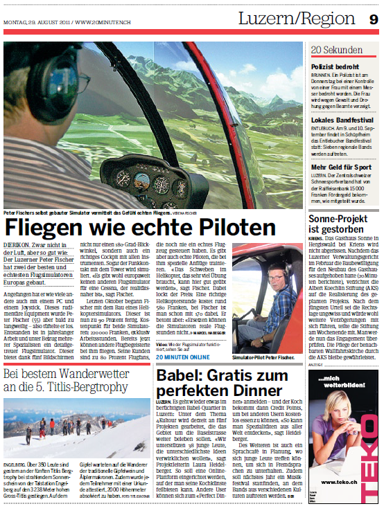 20Minuten Fliegen wie echte Piloten